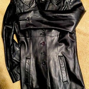 Bebe, leather blazer. Size XS